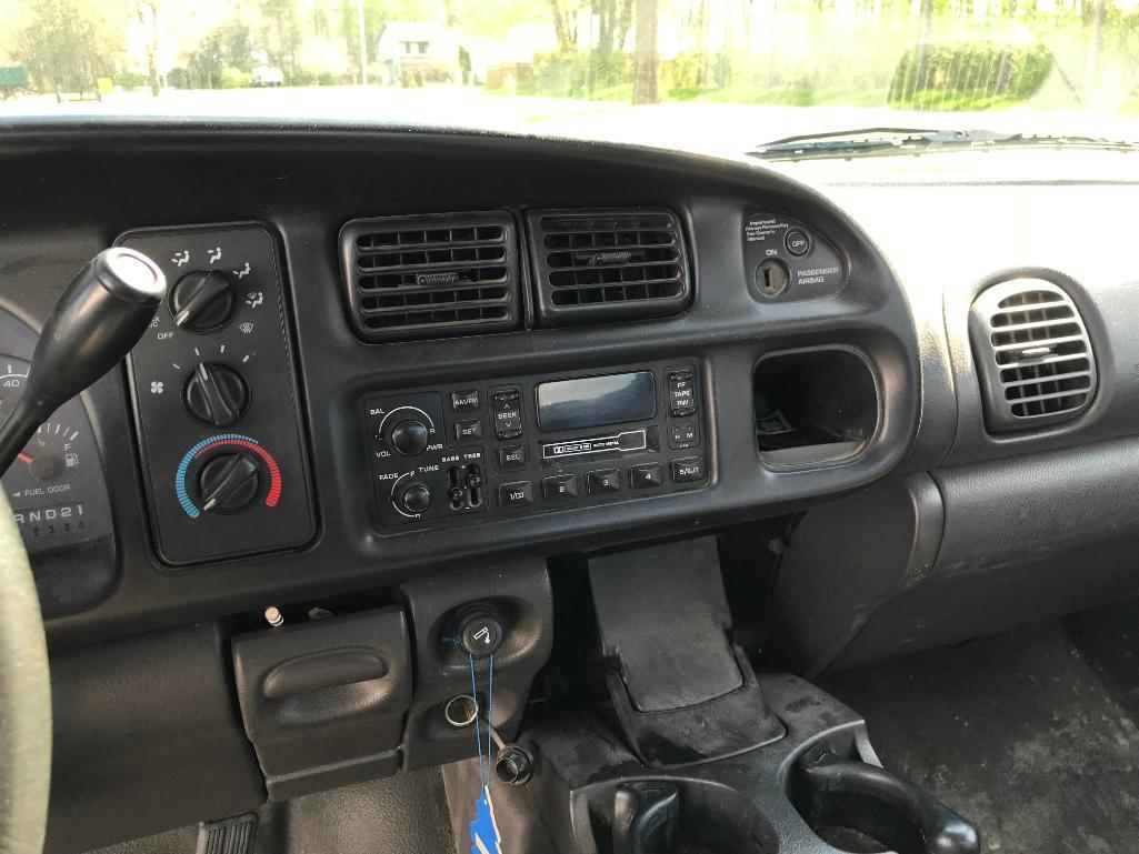 (TITLE) 2002 Dodge Ram 2500 pickup truck; 2x4; V-8 gas; auto; 8ft box; 149,485 miles; vin