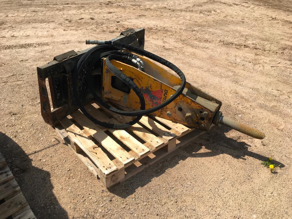 Mustang MH-23M skid steer mount hydraulic breaker attachment; s/n MH23B1269.