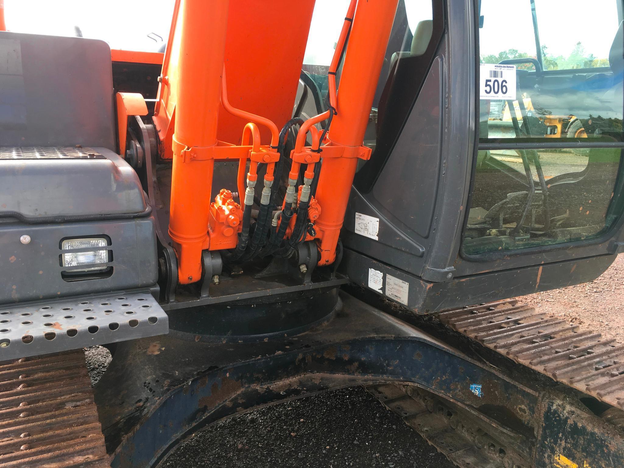 2011 Hitachi ZX 120-3 excavator; cab w/ AC; 20" pads; Isuzu engine; rear view camera; 34" pin on