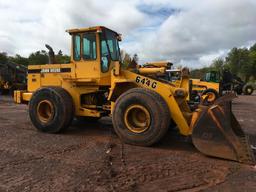 1997 John Deere 644G wheel loader; cab w/ heat; 23.5R x 25 radial tires; 3 yard ACS quick coupler