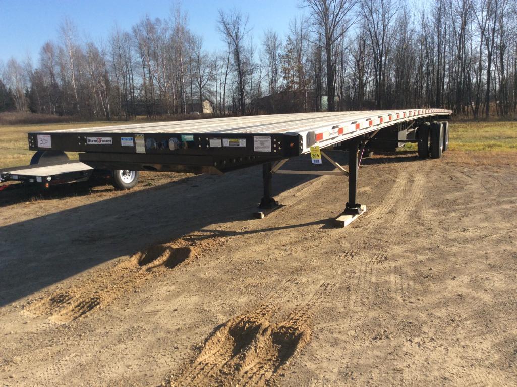 2016 Direct DT 53CFTRSA 53ft x 102in aluminum/steel combo flatbed trailer; sliding tandem axles;