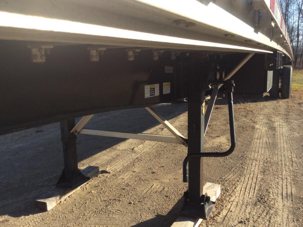 2016 Direct DT 53CFTRSA 53ft x 102in aluminum/steel combo flatbed trailer; sliding tandem axles;