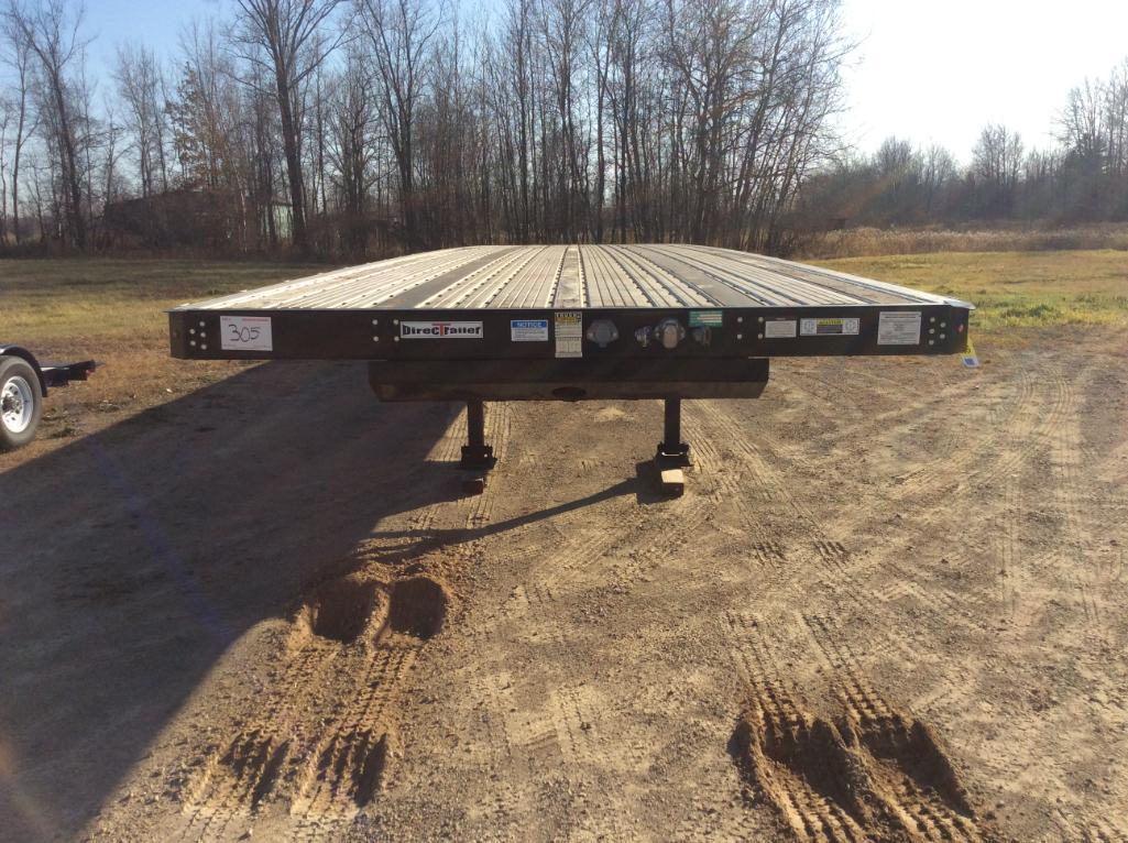 2016 Direct DT 53CFTRSA 53ft x 102in aluminum/steel combo flatbed trailer; sliding tandem axles;