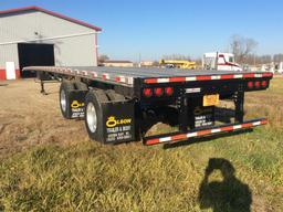 2016 Direct DT 53CFTRSA 53ft x 102in aluminum/steel combo flatbed trailer; sliding tandem axles;