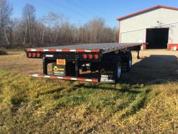 2016 Direct DT 53CFTRSA 53ft x 102in aluminum/steel combo flatbed trailer; sliding tandem axles;