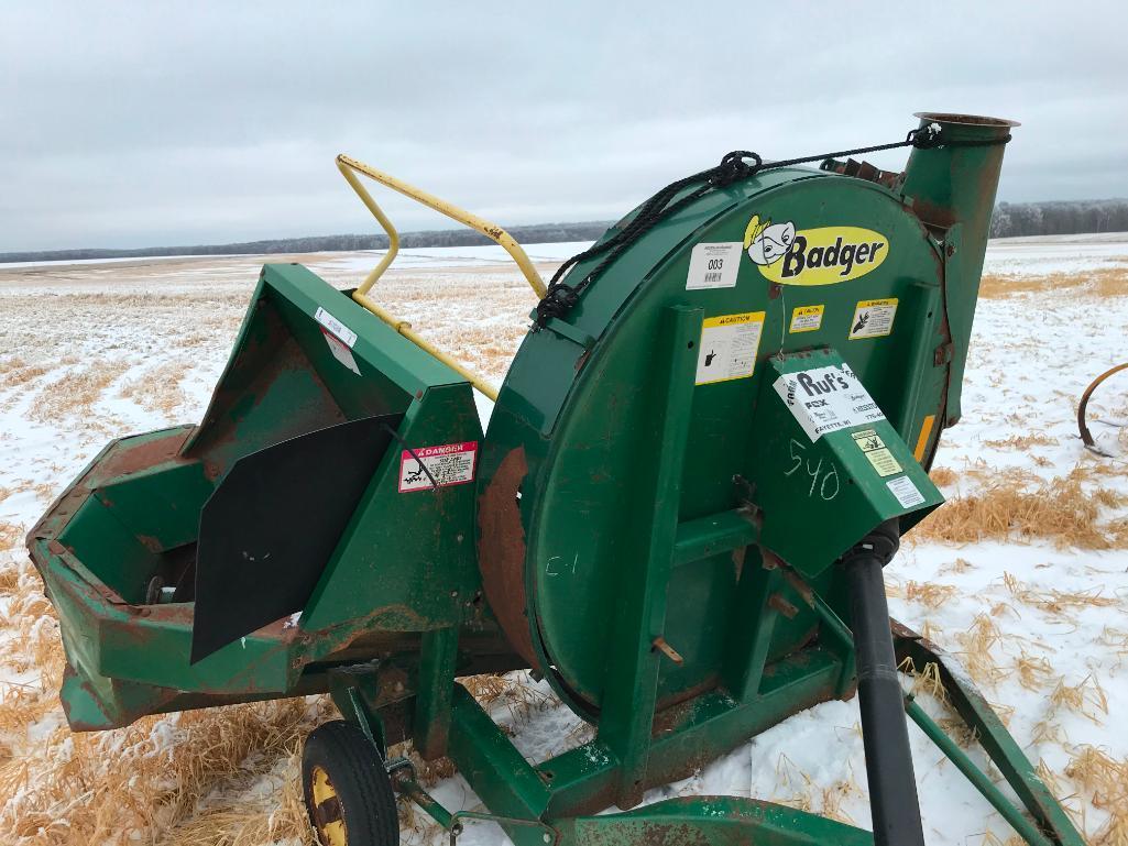 Badger BN 2060 forage blower; s/n 017123BC540-31451.