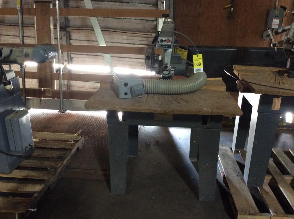 DeWalt radial arm saw; 3ph.