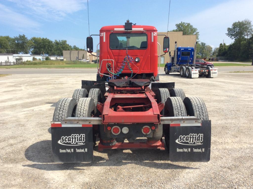 (TITLE) 2015 Mack CXU 613 tandem axle day cab tractor; Mack MP8-445C 12.8L engine; Mack M Drive auto