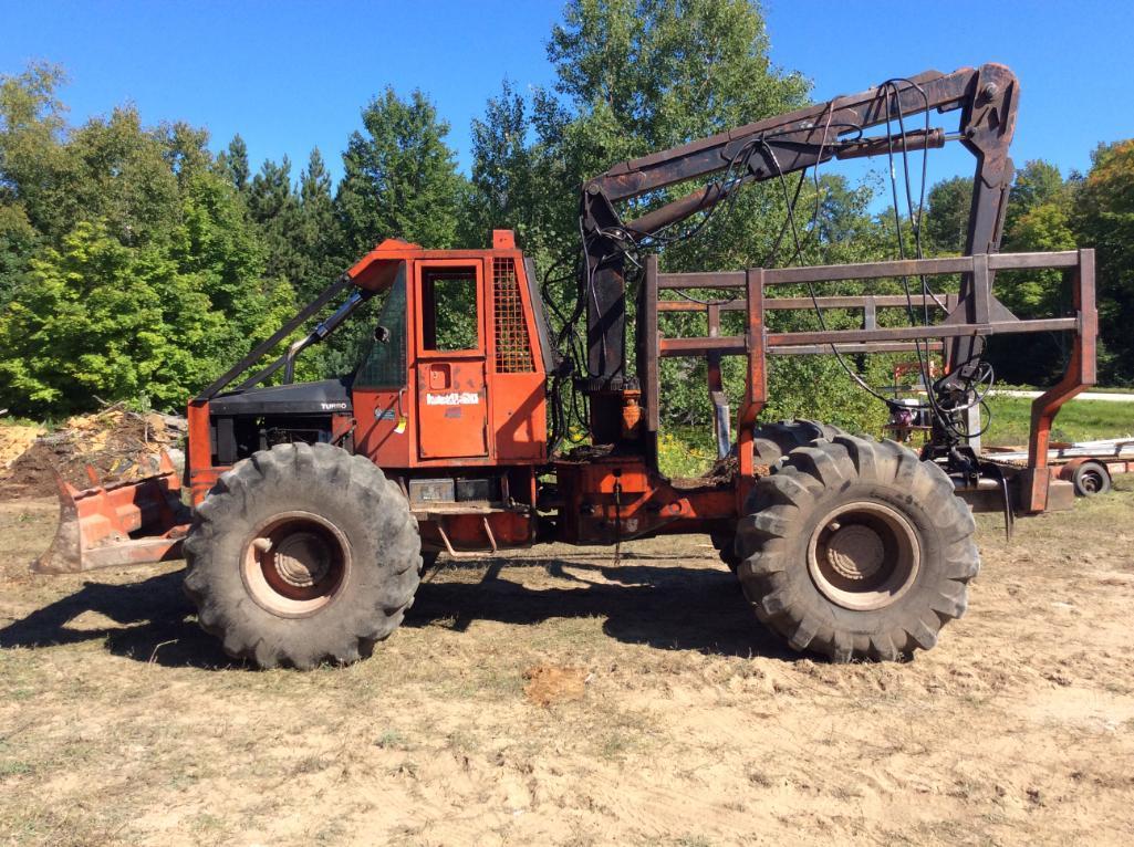 1988 Timberjack 230 Turbo single bunk forwarder; 23.1 x 26 tires; Cummins 4BT diesel; s/n 797016.