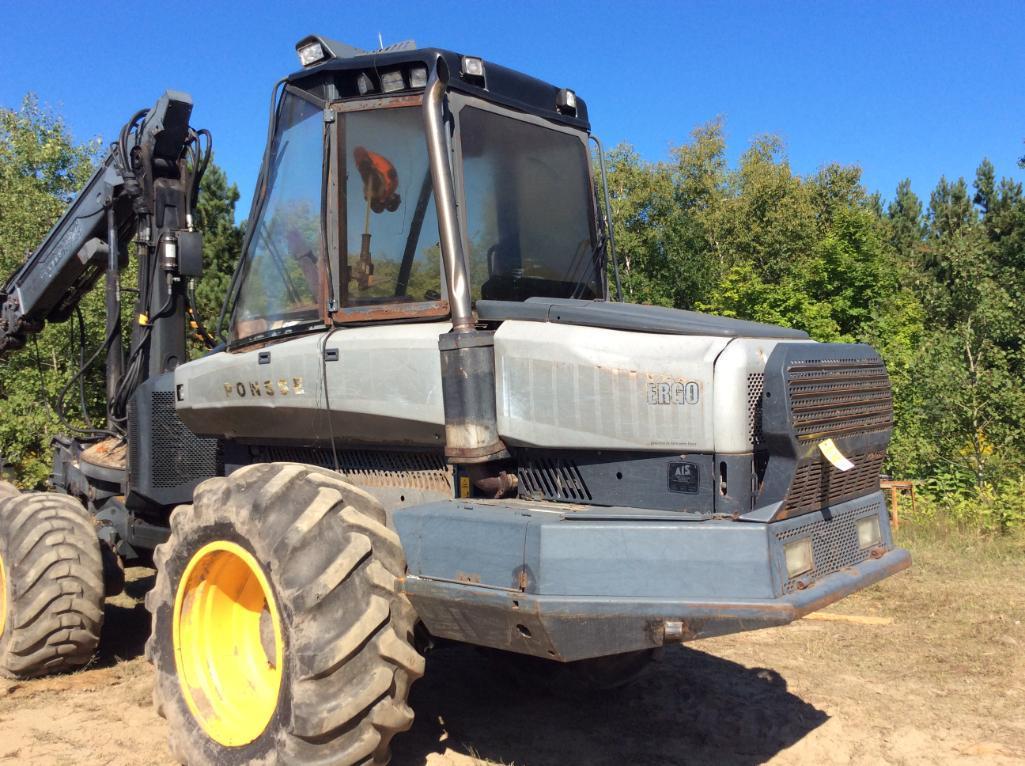 2003 Ponsse Ergo processor; Mercedes diesel; H73 head; 600/55-26 front tires; 600/65-34 rear tires;