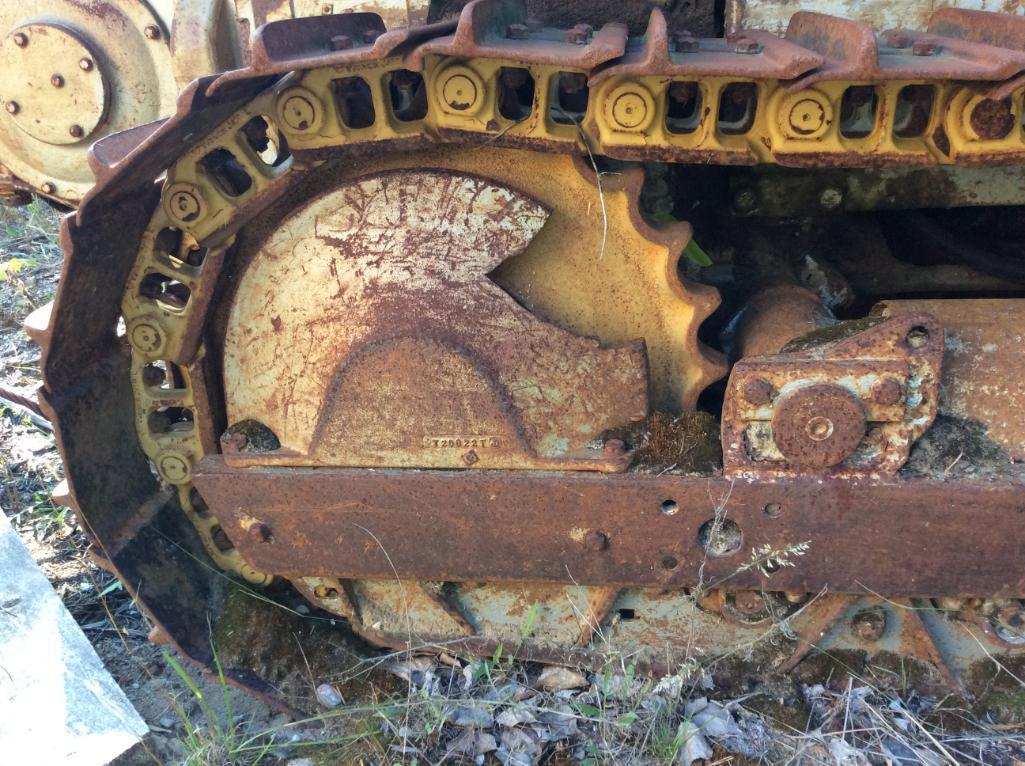 John Deere 450 crawler dozer; 6-way; canopy w/ John Deere winch; (Non-Running).