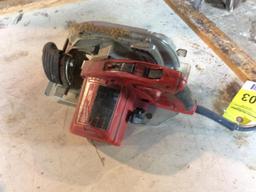 Milwaukee 7 1/4" circular saw.