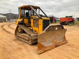 1997 Caterpillar D5M XL crawler dozer; cab; Allied winch; 6 way blade; 2,075 hours showing; s/n