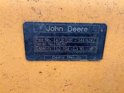 John Deere 3 yd. 104" wide JRB style QC bucket; s/n 180197.