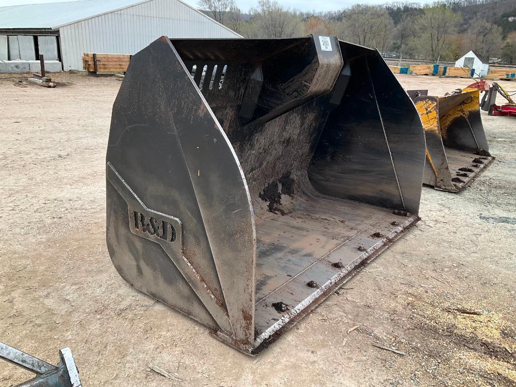 2018 B&D Mod BD600 silage 6 yd. JRB style Q.C. bucket; s/n B98196.