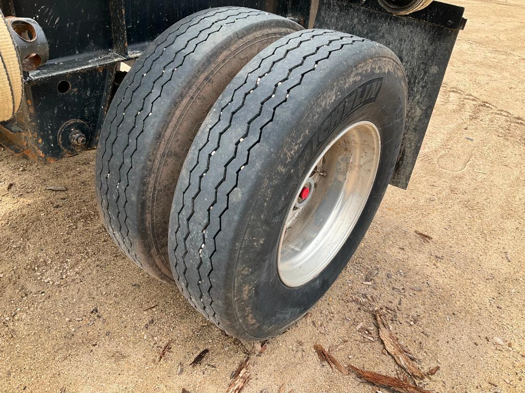 (TITLE) 2015 Shop Built 2-axle 18' log pup trailer; 11R 22.5 tires; aluminum wheels, air ride; steel