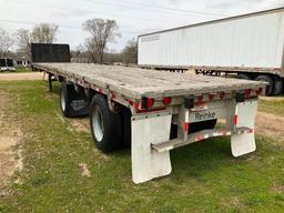 (TITLE) 1991 Reinke 48' x 96" aluminum tandem axle flatbed trailer; s/n IRPFA4828L1080159.