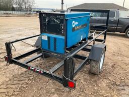 Miller Big Blue 400 D welding/generator, Deutz diesel engine; mounted on single axle trailer; 1,452