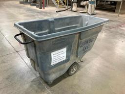 Rubbermaid Commercial dump cart.