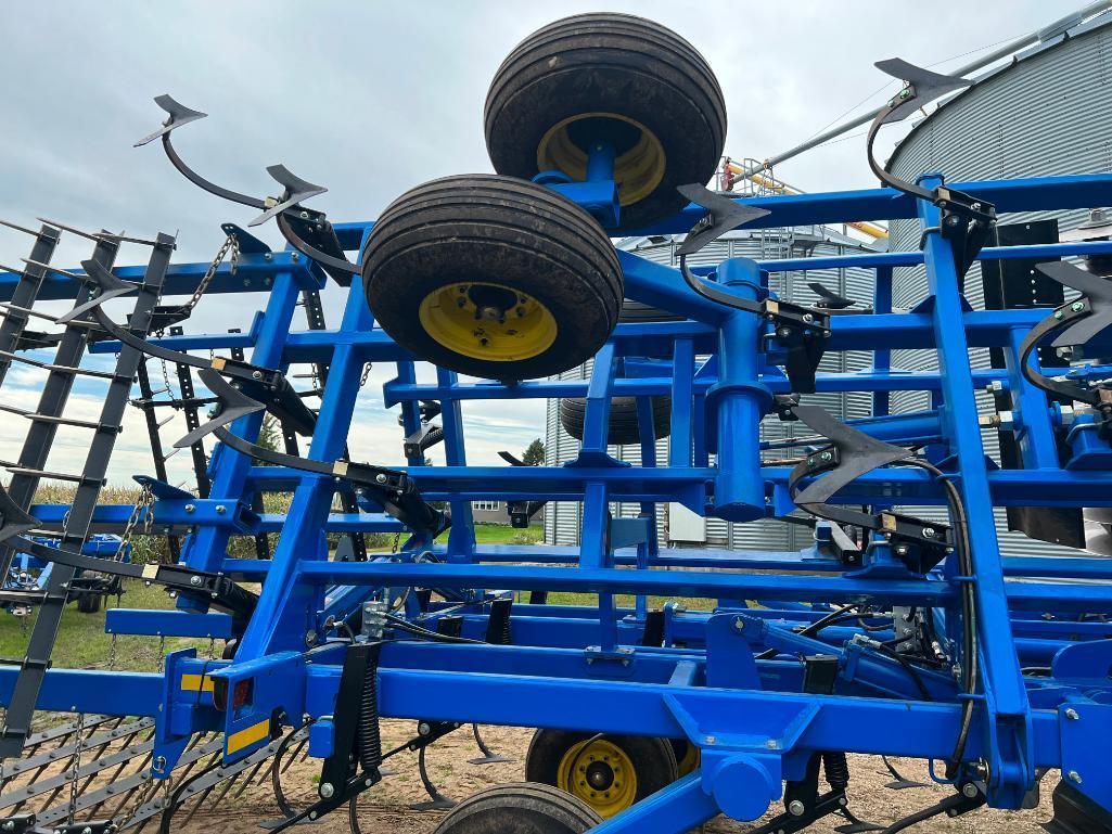 2014 Landoll 8530-22 22' soil finisher, rock flex disk gang, 5 bar spike harrow, walking tandem base