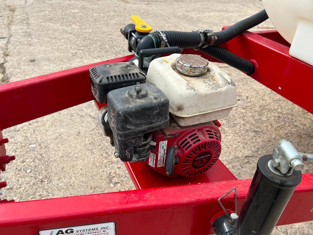 Ag Systems AG 1000 1000-gallon poly nurse tank on tandem axle cart, Honda GX160 gas engine w/ pump,