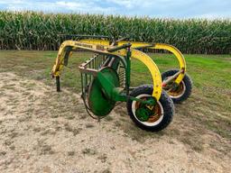 John Deere 894A 4-bar hay rake, rubber mount teeth, SN: 39556.