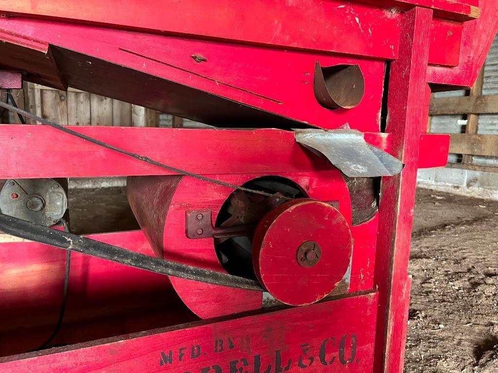 HT Ferrell & Co. Clipper 2B grain & seed cleaner fanning mill, electric motor, extra screens.