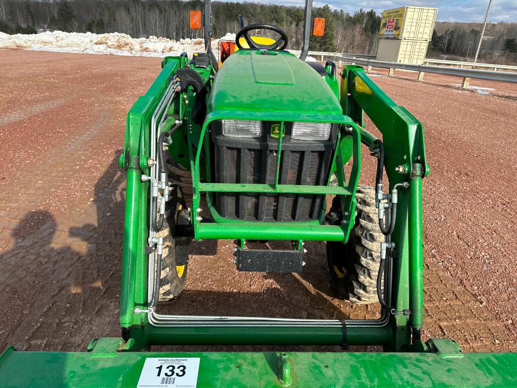 2010 John Deere 3038E compact tractor, open station, 4x4, John Deere 305 loader, hydro trans, R4