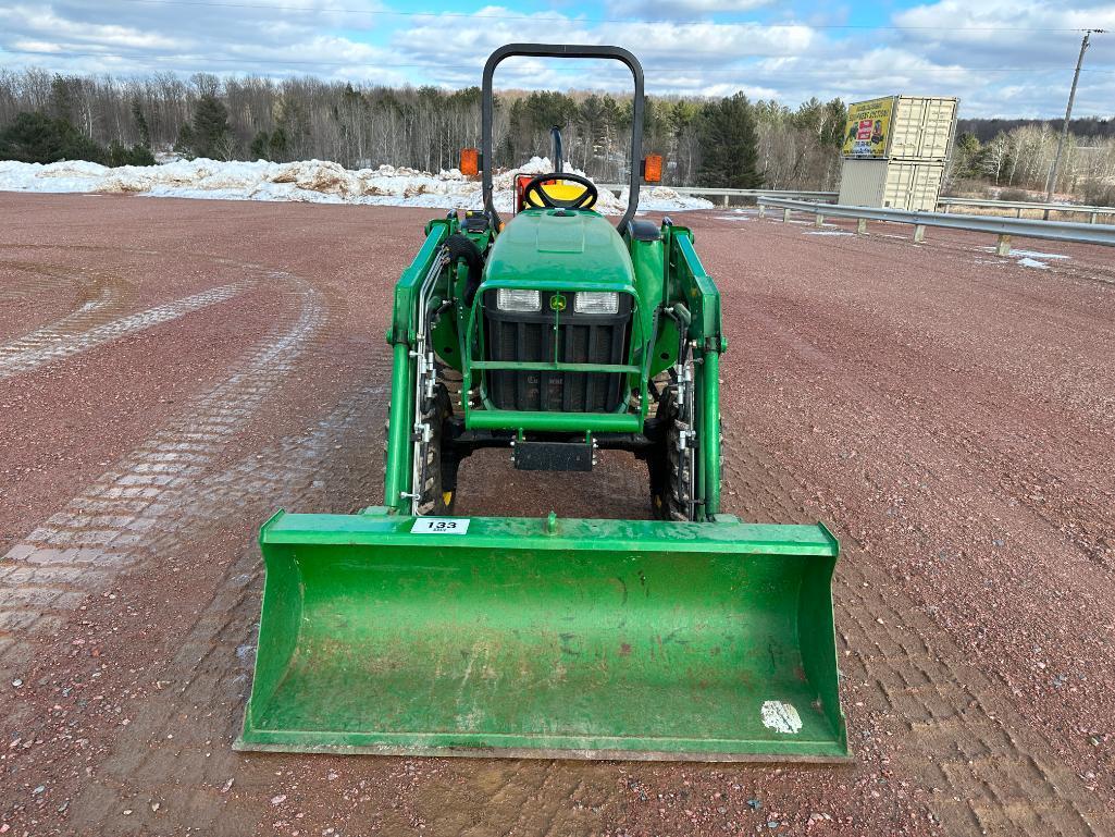 2010 John Deere 3038E compact tractor, open station, 4x4, John Deere 305 loader, hydro trans, R4