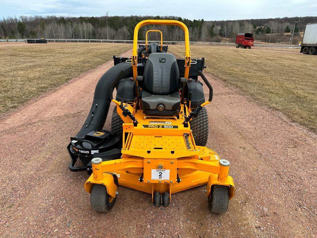 2022 Cub Cadet Pro Z500 zero turn lawn mower, Kawasaki FX850V 27 hp gas engine, Triple 7 Guage 54"