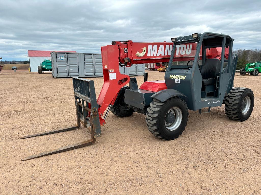 2014 Manitou MT6034T telehandler, OROPS, 4x4, 6,000 lb capacity, 34' lift, John Deere diesel engine,