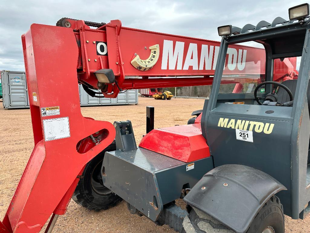 2014 Manitou MT6034T telehandler, OROPS, 4x4, 6,000 lb capacity, 34' lift, John Deere diesel engine,