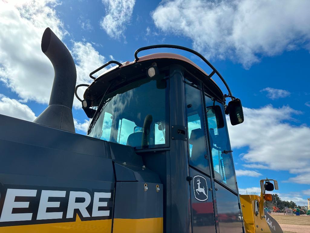 2018 John Deere 544K II wheel loader, cab w/ AC, 20.5x25 tires, 4-spd powershift trans, JRB quick