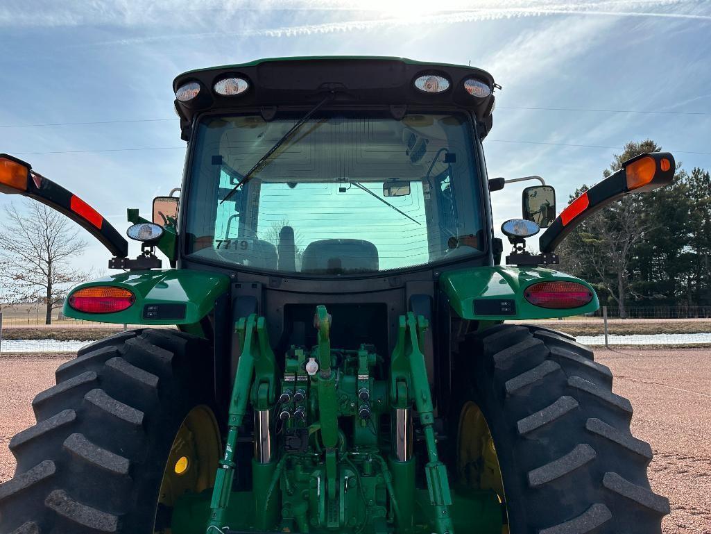 2013 John Deere 6150R tractor, CHA, MFD, IVT trans, 480/80R38 rear tires, bar axle, 3-hyds, 540/1000