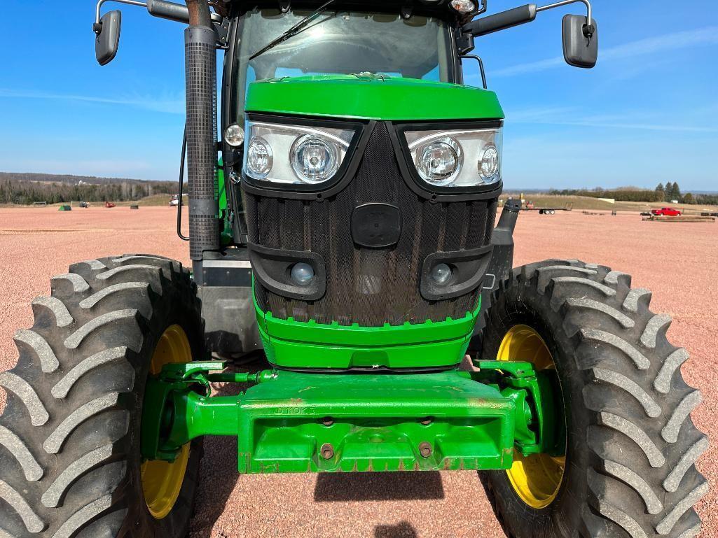 2013 John Deere 6150R tractor, CHA, MFD, IVT trans, 480/80R38 rear tires, bar axle, 3-hyds, 540/1000