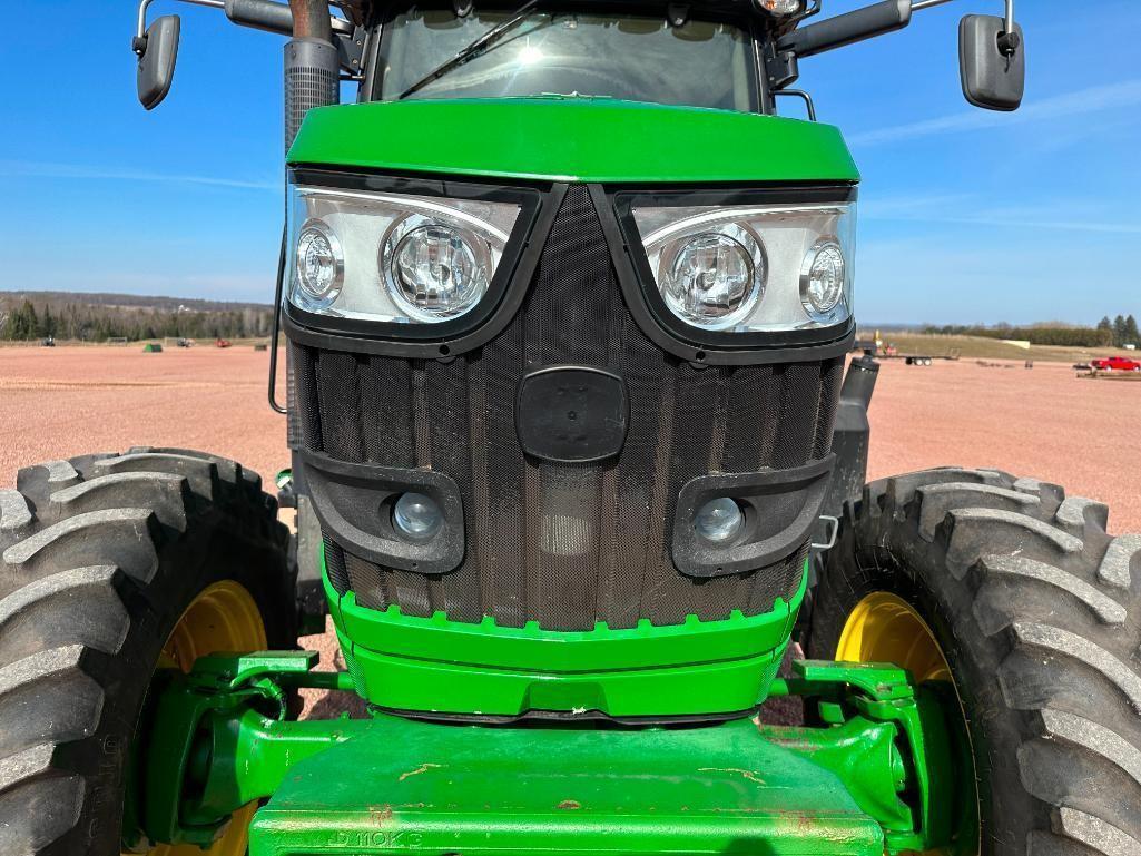 2013 John Deere 6150R tractor, CHA, MFD, IVT trans, 480/80R38 rear tires, bar axle, 3-hyds, 540/1000