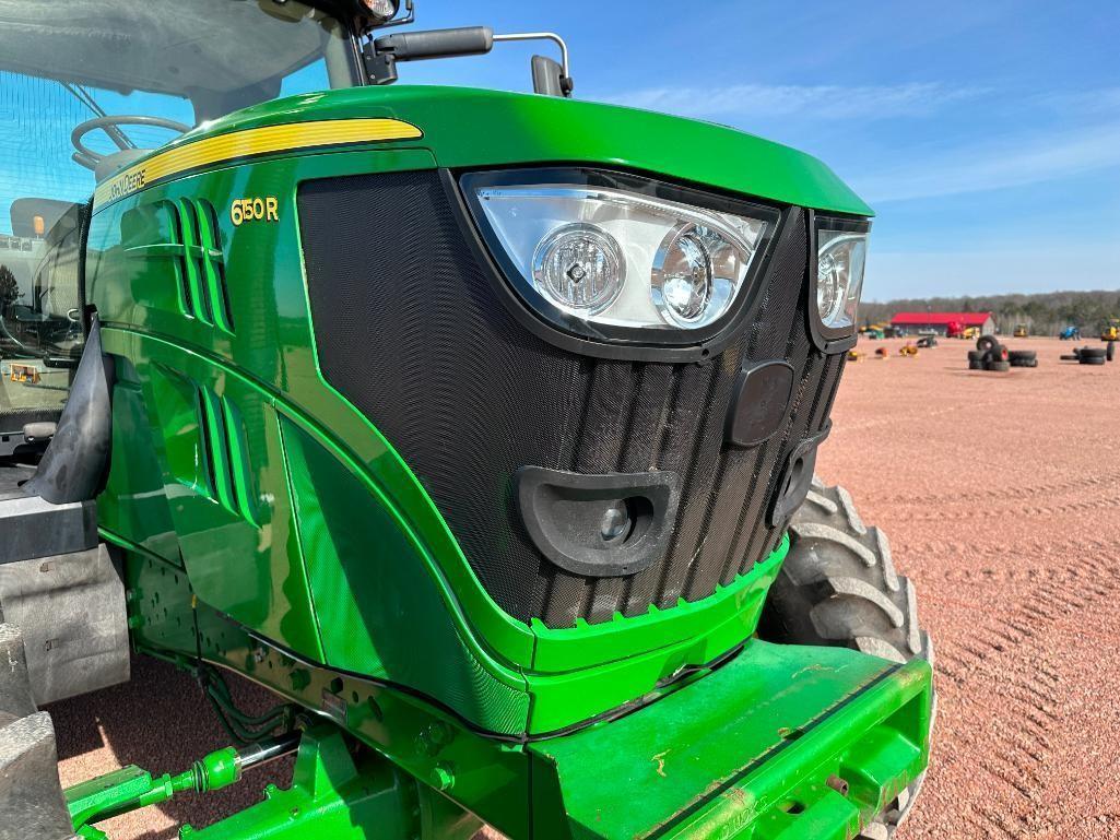 2013 John Deere 6150R tractor, CHA, MFD, IVT trans, 480/80R38 rear tires, bar axle, 3-hyds, 540/1000