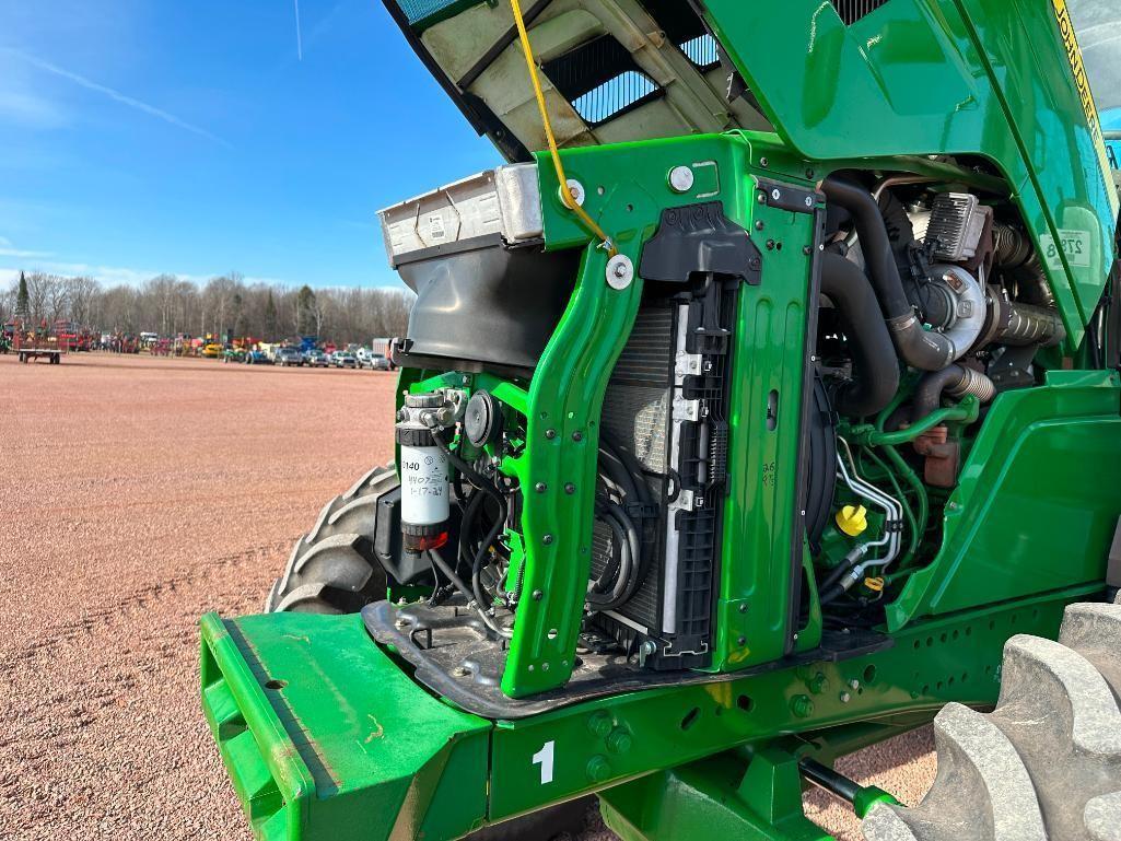 2013 John Deere 6150R tractor, CHA, MFD, IVT trans, 480/80R38 rear tires, bar axle, 3-hyds, 540/1000