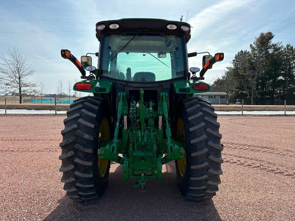 2013 John Deere 6150R tractor, CHA, MFD, IVT trans, 480/80R38 rear tires, bar axle, 3-hyds, 540/1000