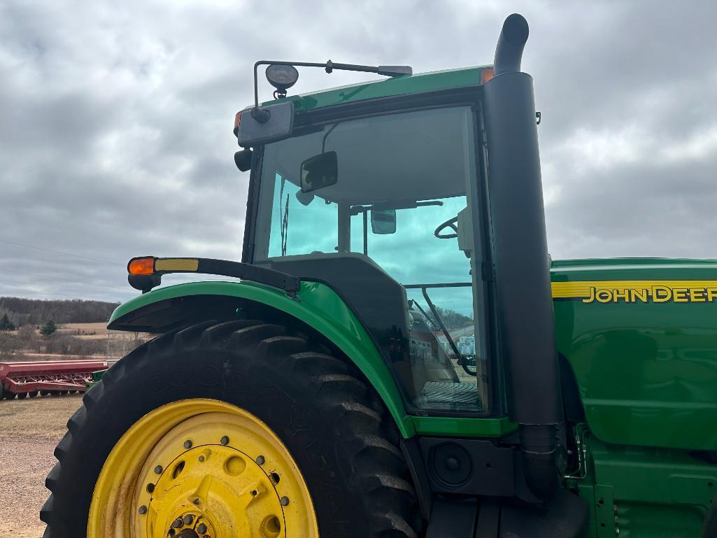 2004 John Deere 8320 tractor, CHA, MFD, 18.4x42 rear tires, powershift trans, 4-hyds, 1000 PTO,