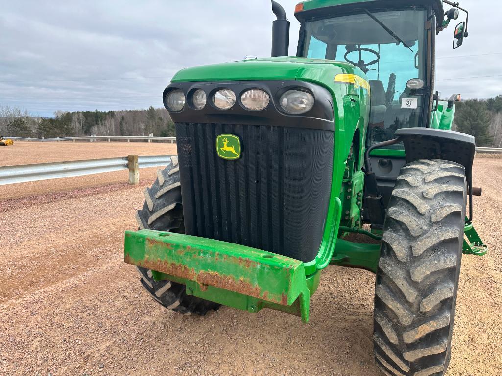 2004 John Deere 8320 tractor, CHA, MFD, 18.4x42 rear tires, powershift trans, 4-hyds, 1000 PTO,