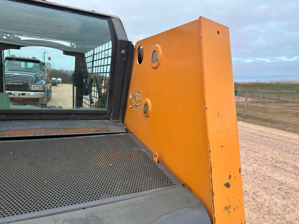 2007 Case 450 skid steer, OROPS, aux hyds, hyd quick coupler, 12x16.5 tires, hand controls, Ride