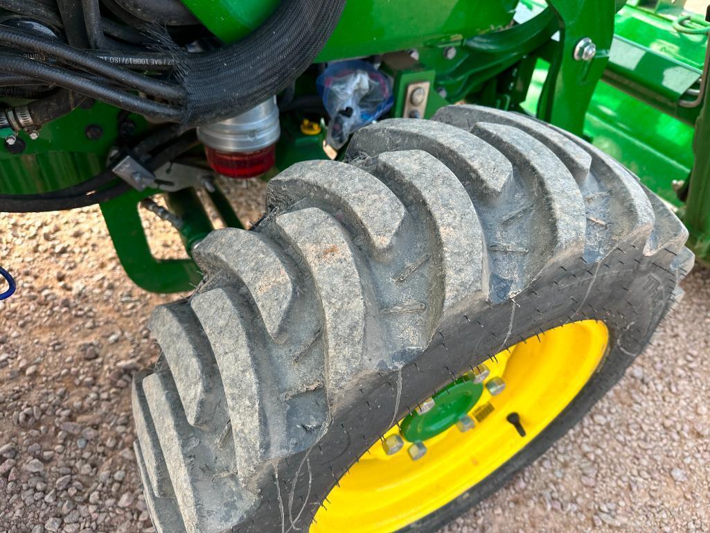 2021 John Deere 3046R compact tractor, cab w/heat & AC, 4x4, john Deere 320R loader, hydro trans,