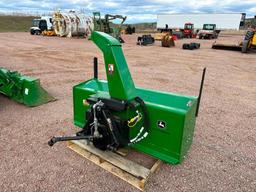 2021 John Deere Heavy Duty 60 60" front mount snowblower, PTO drive, hyd controlled spout, SN: