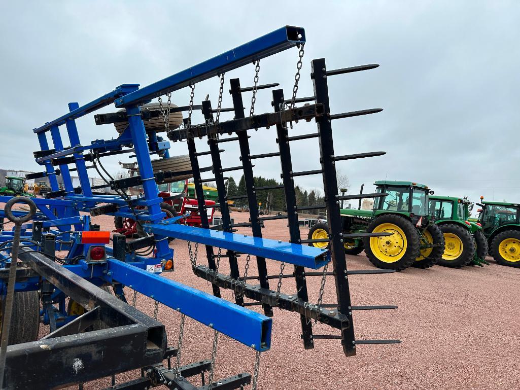 2012 Landoll 9630-20 20" field cultivator, walking tandem wheels, 5-bar spike harrow, transport