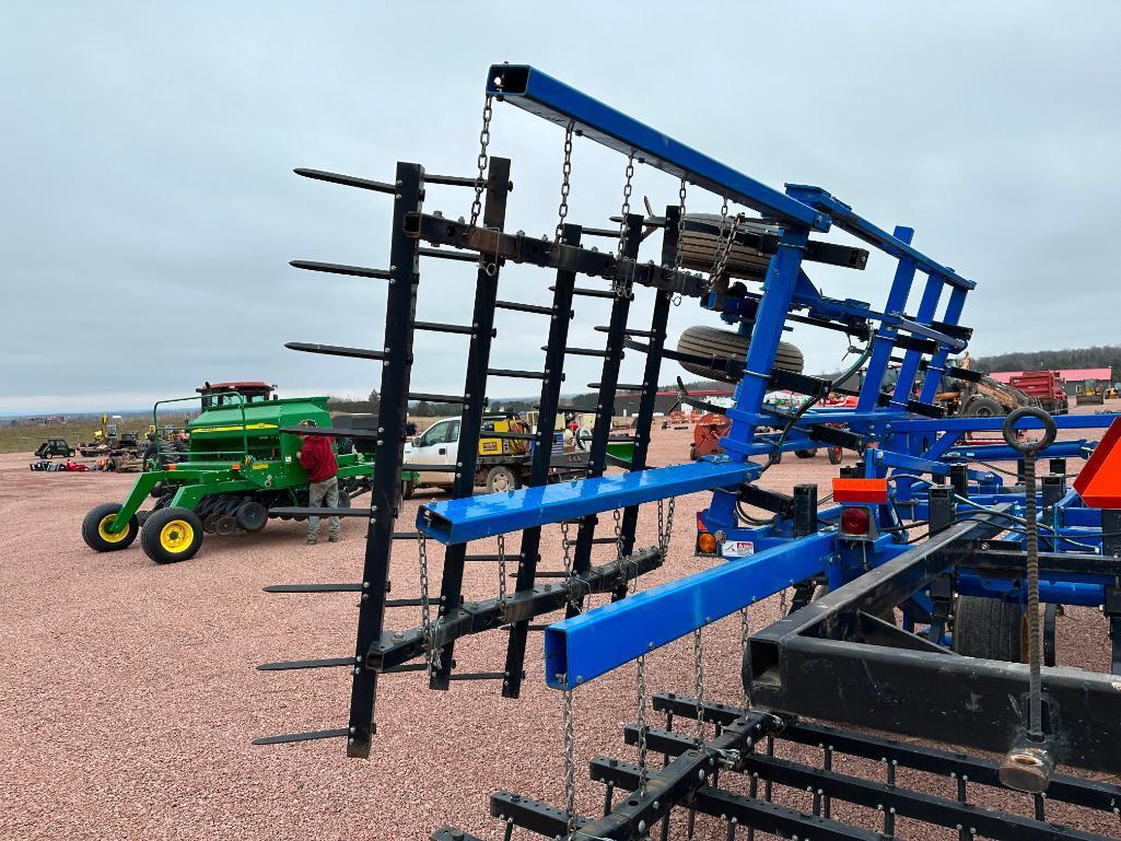 2012 Landoll 9630-20 20" field cultivator, walking tandem wheels, 5-bar spike harrow, transport