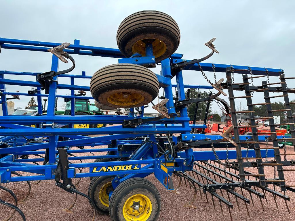 2012 Landoll 9630-20 20" field cultivator, walking tandem wheels, 5-bar spike harrow, transport