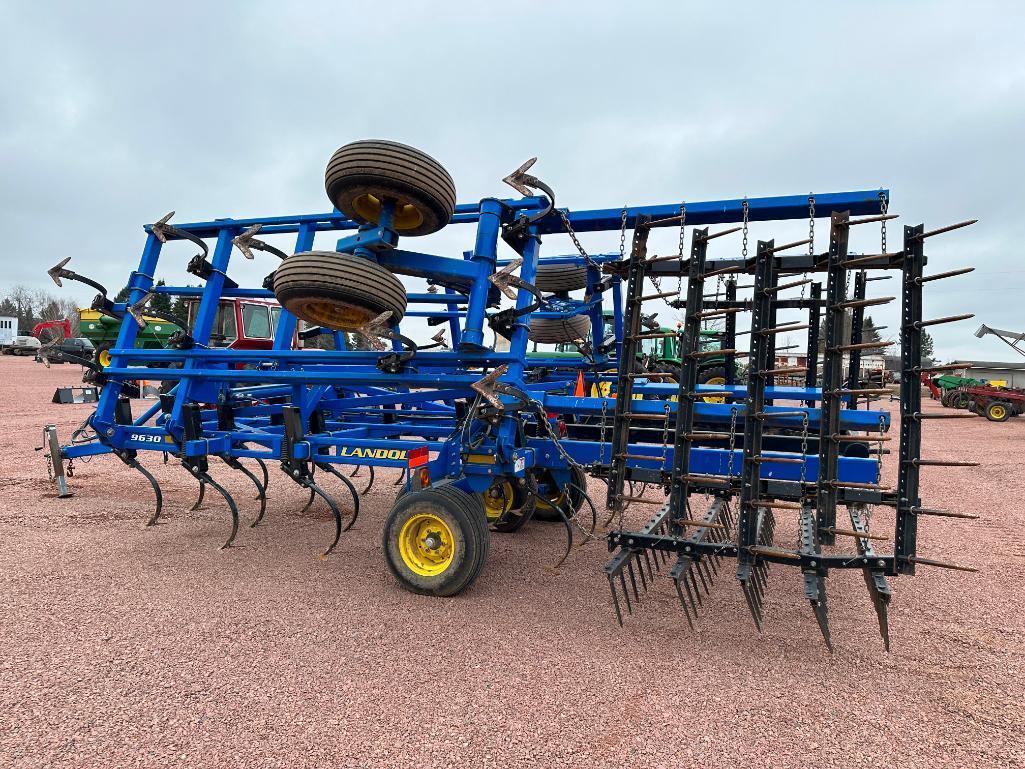 2012 Landoll 9630-20 20" field cultivator, walking tandem wheels, 5-bar spike harrow, transport