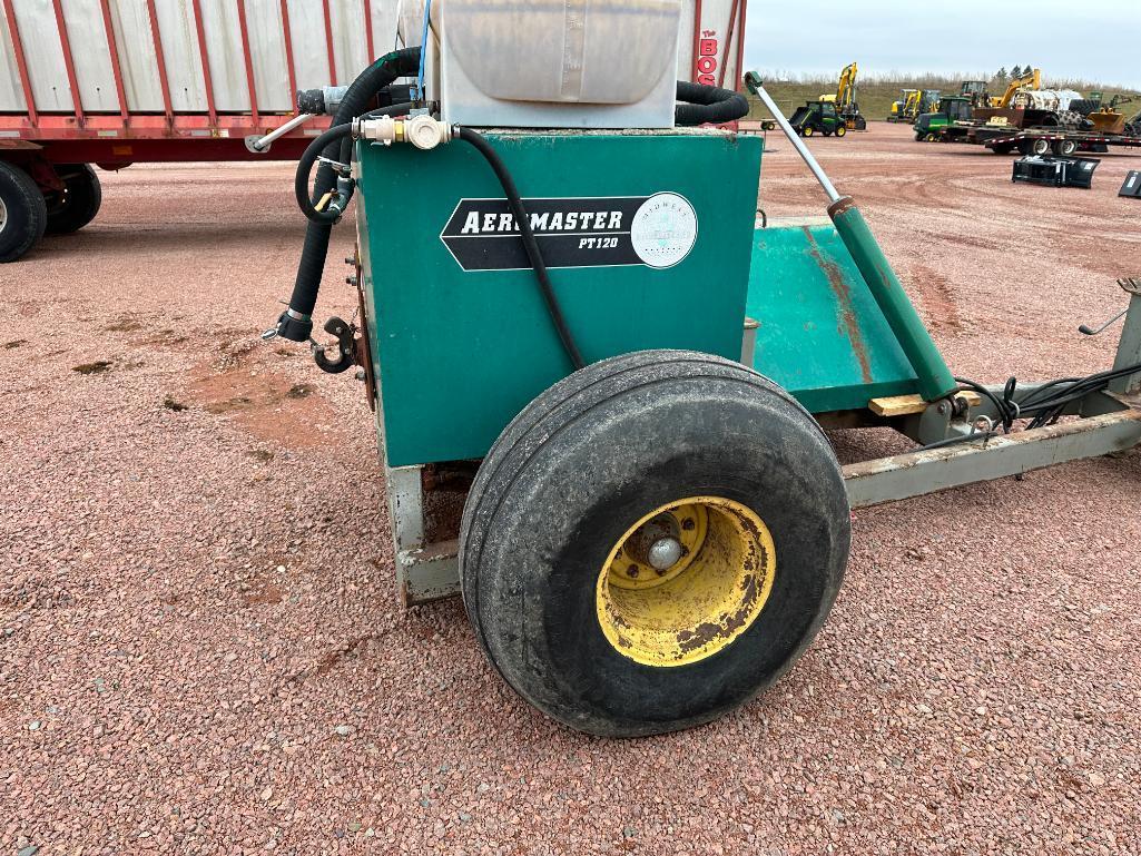 Aero Master PT120 pull type compost turner, PTO drive, hyd lift, counterweight, 10' rotor width, SN: