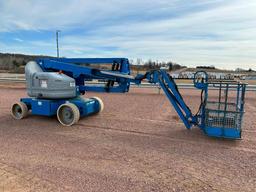 2007 Genie Z-40/23N boom lift, electric powered, 40' lift, jib, swivel basket, operational, 828 hrs